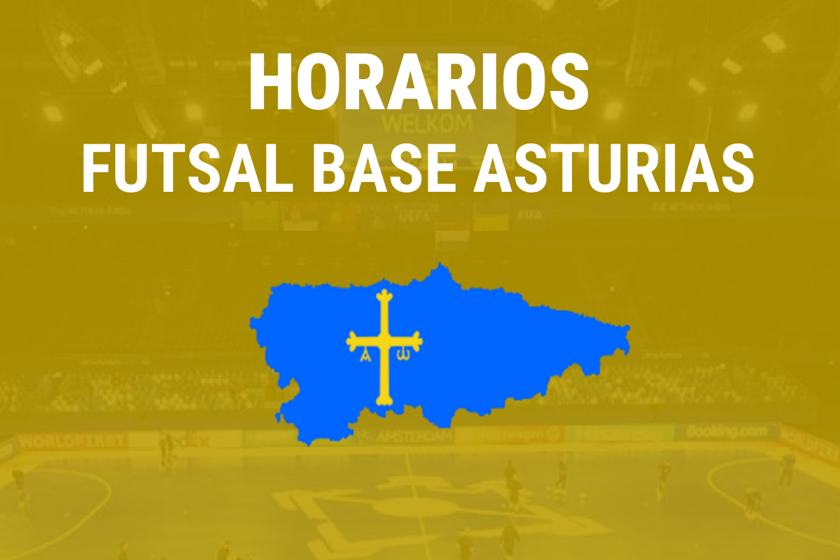 Horarios Fútbol Sala categoría base federado y juegos escolares